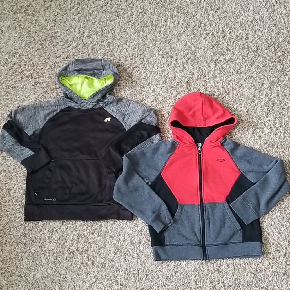 Lot of 2 C9 & Russell Hooded Sweatshirts/Jackets